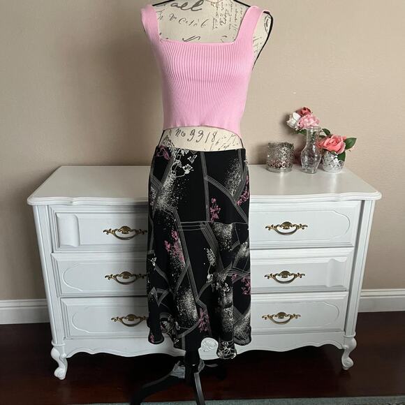 Lily Dresses & Skirts - Y2k abstract print midi skirt